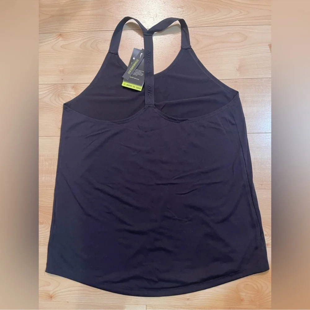 Nike Dri Fit Elastika black tank top Size L - Picture 2 of 6
